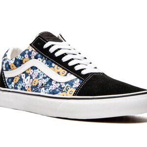 NEW! Vans Old Skool Floral Low Top - 5.5M/7W Black/Floral